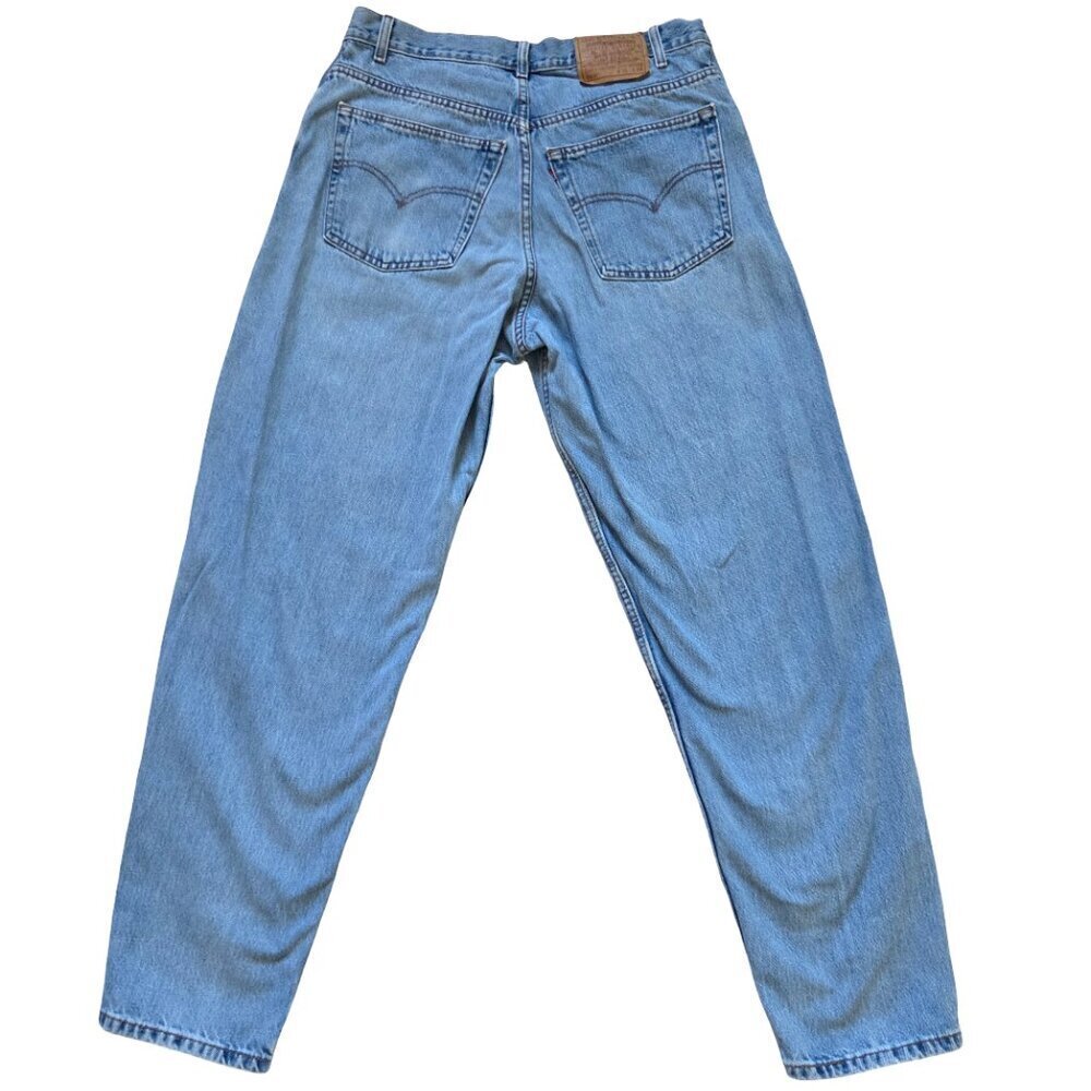 Vintage Levis 560 Jeans Mens size 36x34 Loose Fit Tapered Light Blue Denim Y2K - Picture 3 of 13